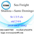 Shantou Port Sea Freight Versand nach Santo Domingo